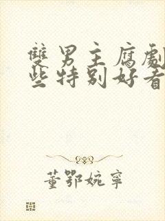 双男主腐剧有哪些特别好看的电视剧