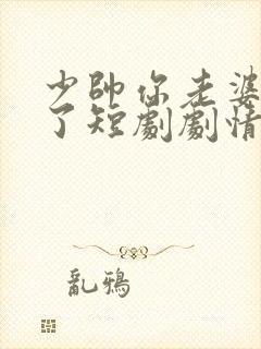 少帅你老婆又跑了短剧剧情