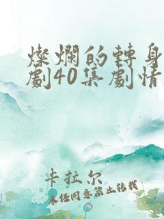 灿烂的转身电视剧40集剧情