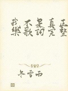 我不是真正的快乐歌词完整版