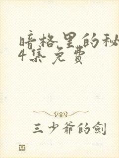 暗格里的秘密24集免费