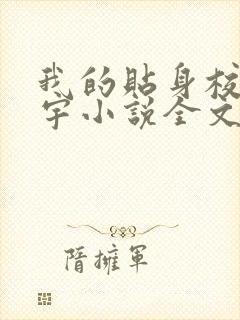 我的贴身校花唐宇小说全文免费阅读