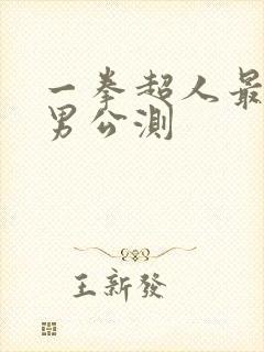 一拳超人最强之男公测