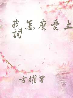 我怎么爱上你歌词