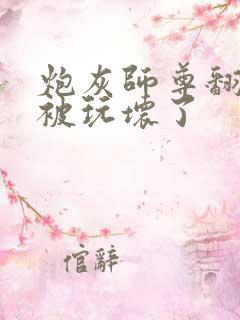 炮灰师尊翻车后被玩坏了