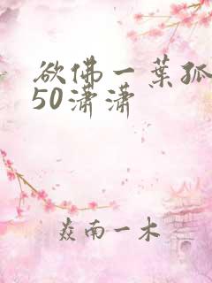 欲佛一叶孤舟呀50潇潇