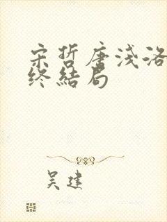 宋哲唐浅洛淳最终结局