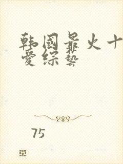 韩国最火十大恋爱综艺