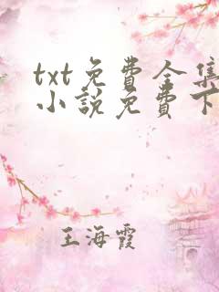 txt免费全集小说免费下载