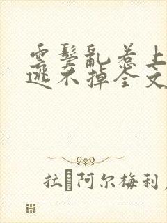 云鬓乱惹上权臣逃不掉全文版