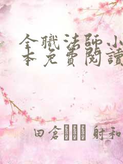 全职法师小说全本免费阅读