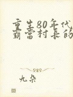 重生80年代村霸当村长的小说
