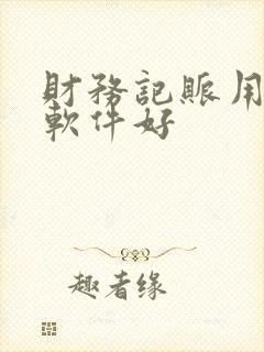 财务记账用什么软件好