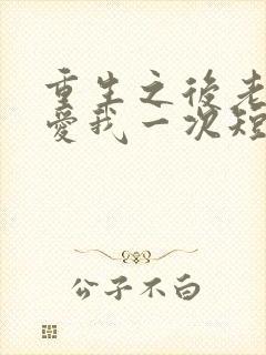 重生之后老婆再爱我一次短剧在线观看