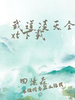 武道凌天全本txt下载