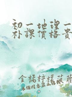 初一地理一对一补课价格贵不贵