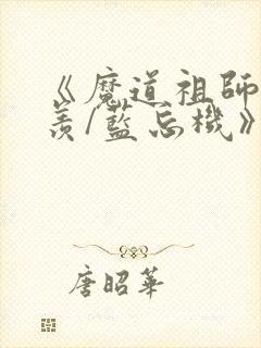 《魔道祖师魏无羡/蓝忘机》