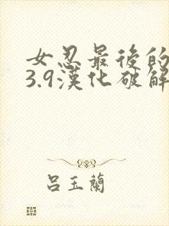 女忍最后的战争3.9汉化破解下载