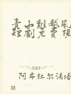 青山难越风掠去短剧免费视频