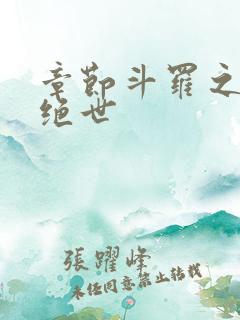 章节斗罗之双枪绝世