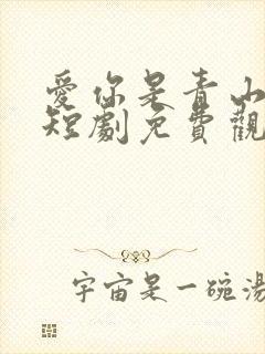 爱你是青山不语短剧免费观看