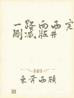 一路向西完整未删减版#