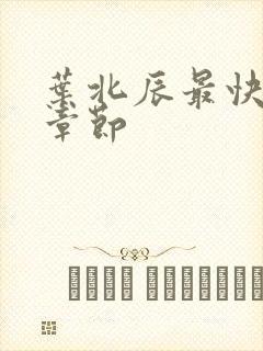 叶北辰最快更新章节