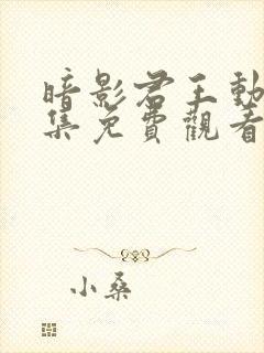 暗影君王动漫全集免费观看