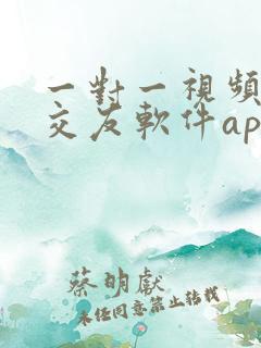 一对一视频聊天交友软件app