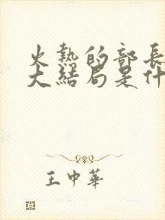 火热的部长妻子大结局是什么