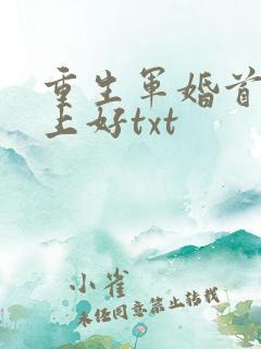 重生军婚首长早上好txt