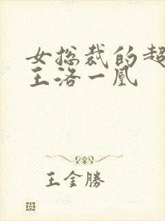 女总裁的超级兵王洛一凰