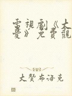 电视剧《大约是爱》免费观看全集