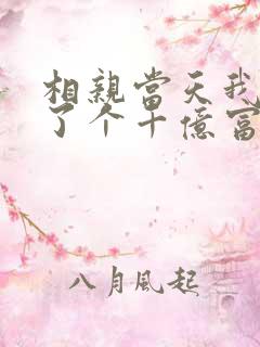 相亲当天我闪婚了个千亿富翁