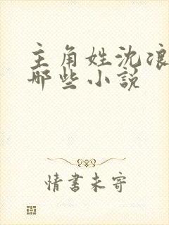 主角姓沈浪的有哪些小说