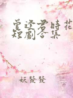 曾逢君时花照眼短剧合集