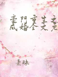 豪门重生之暖爱成婚全文免费