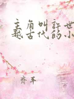 主角叫许世安穿越古代的小说