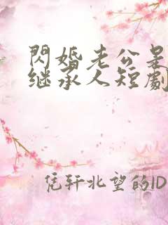 闪婚老公是豪门继承人短剧