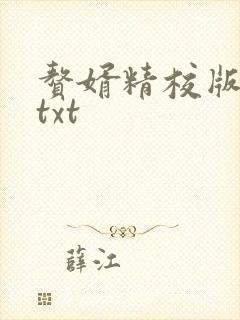 赘婿精校版全本txt