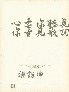 心要你听见爱要你看见歌词