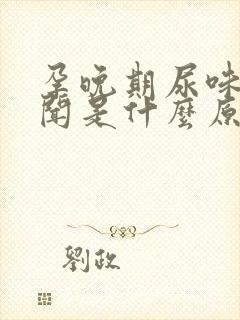 孕晚期尿味大难闻是什么原因