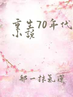 重生70年代的小说