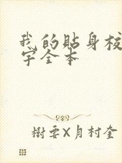 我的贴身校花唐宇全本