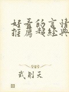 好看的言情小说推荐超经典完结