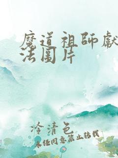 魔道祖师献舍阵法图片