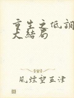 重生之低调大亨大结局