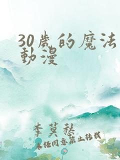30岁的魔法师动漫