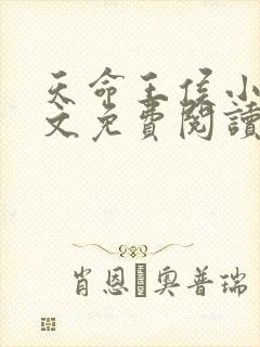 天命王侯小说全文免费阅读