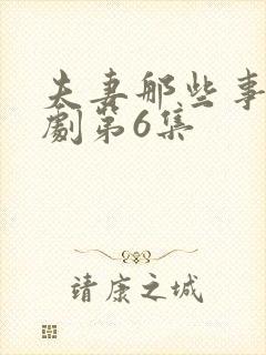 夫妻那些事电视剧第6集